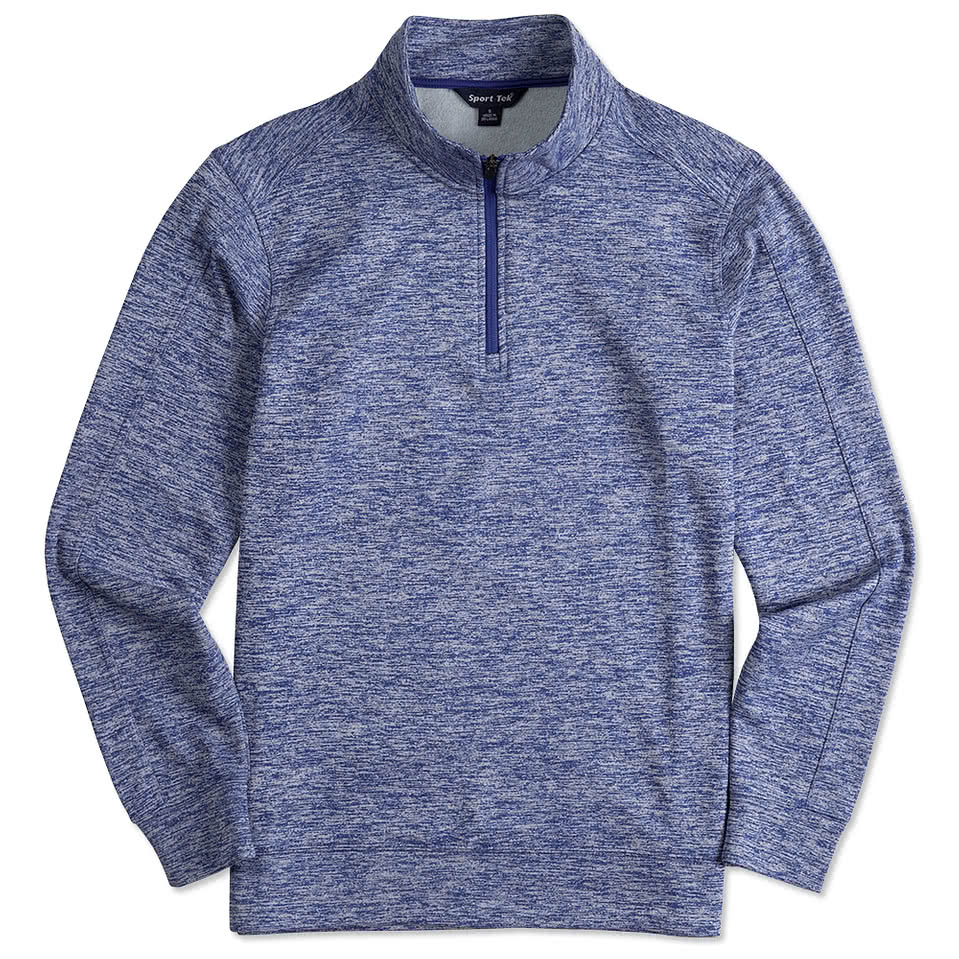 Sport-Tek Electric Heather Performance Quarter Zip Pullover