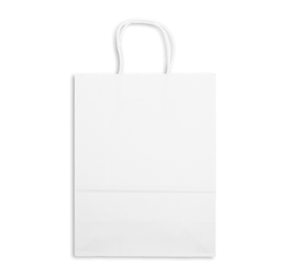 Jenny Medium White Kraft Paper Shopper Bag-default