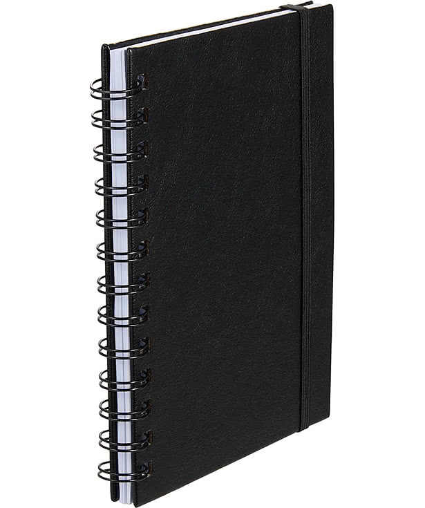 Debossed Morano FSC Recycled Hard Cover Spiral Notebook