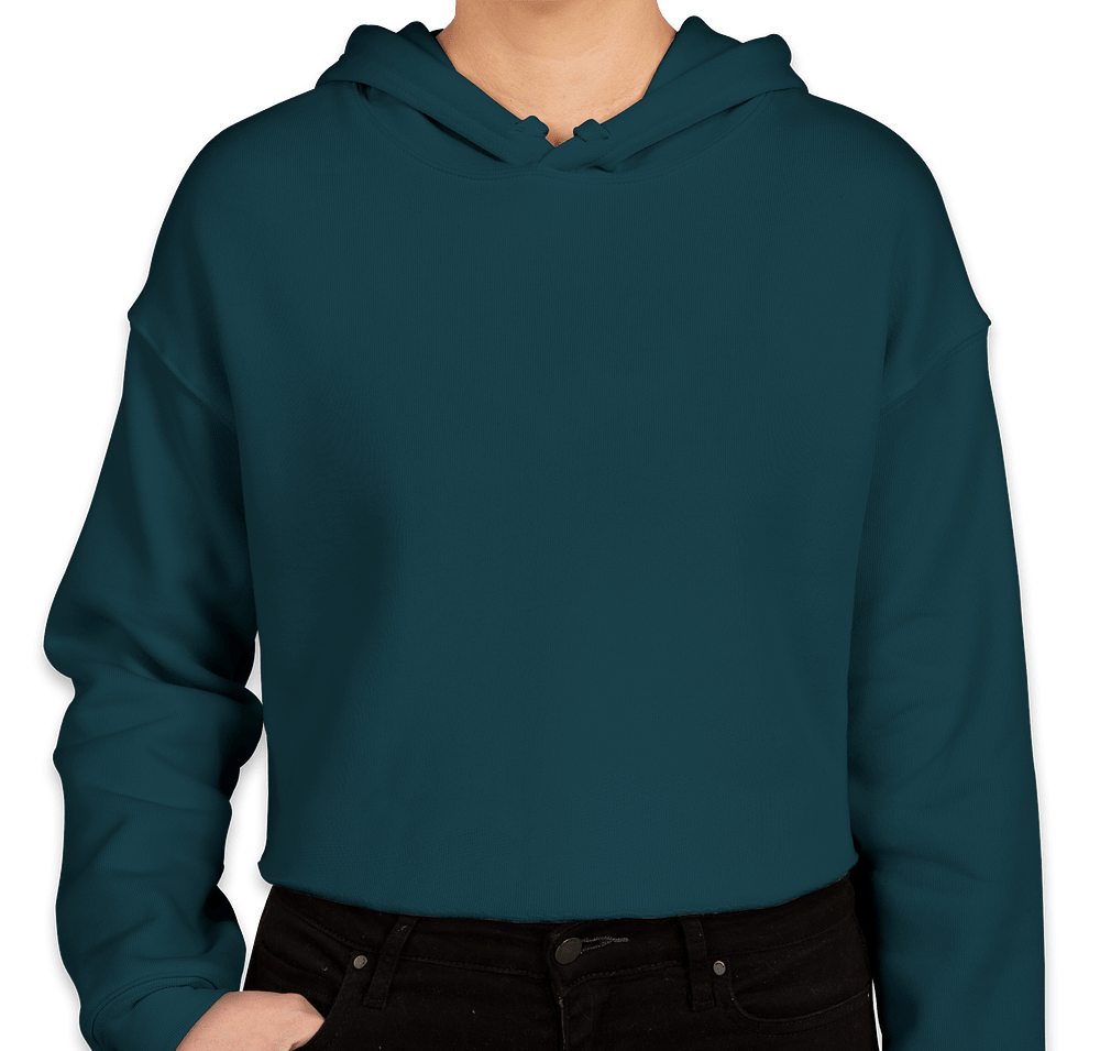 Bella + Canvas Women's Drop Shoulder Cropped Hoodie-default