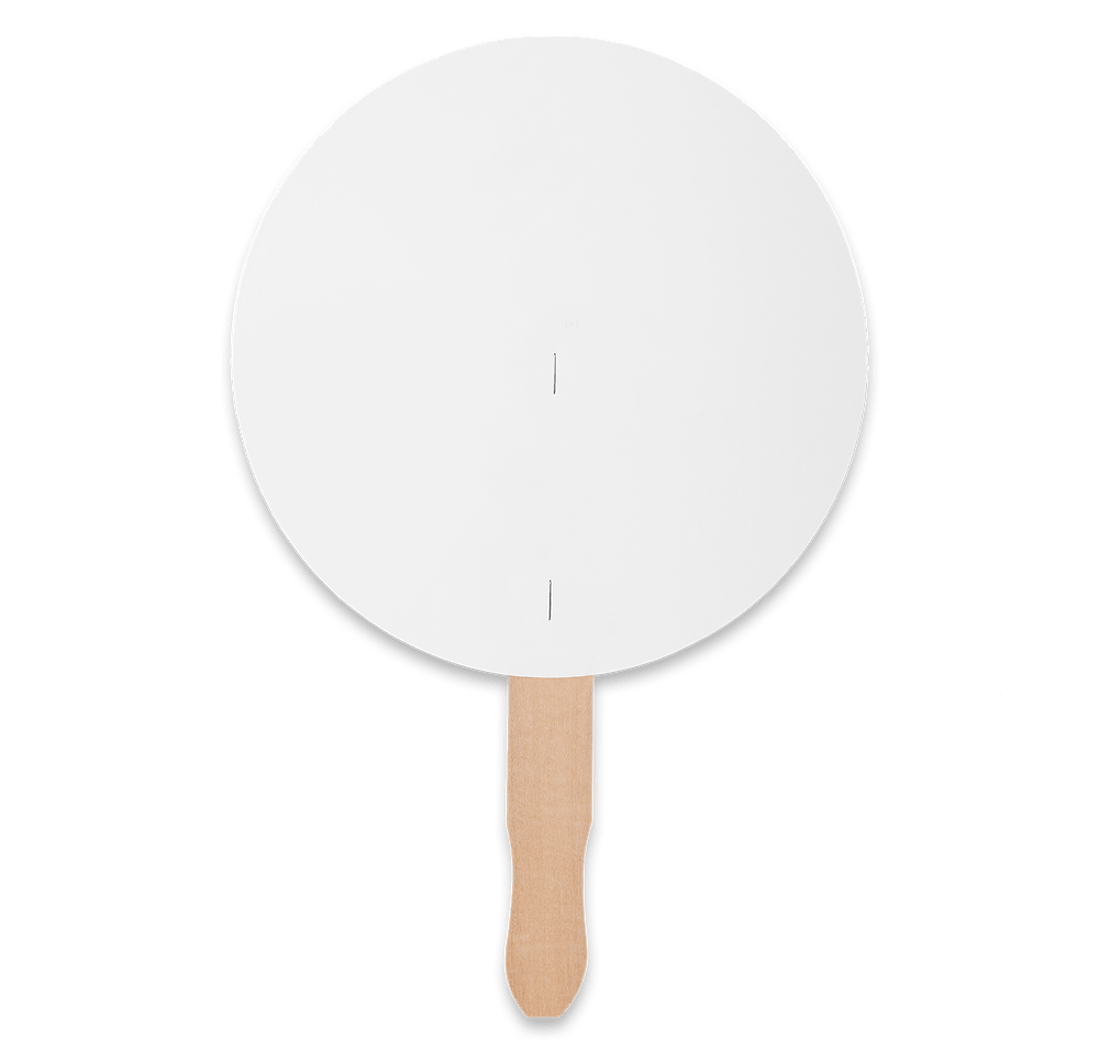 Full Color Circle Hand Fan-default