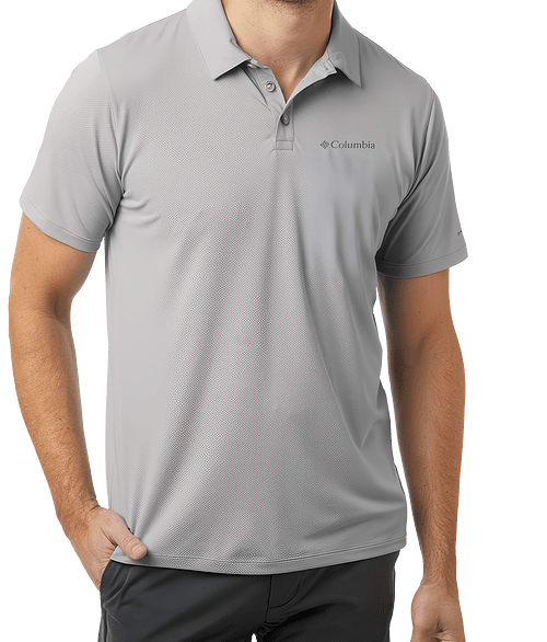 Columbia Tech Trail™ Utility UPF 50 Performance Polo in Columbia Grey