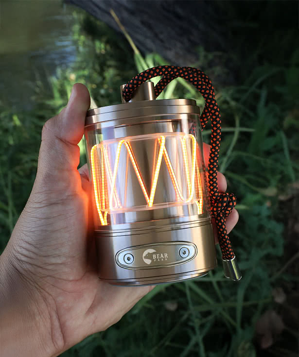 Laser Engraved Glamper Lantern Light Up Speaker
