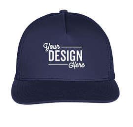 Outdoor Cap Five-Panel Snapback Trucker Hat - Color: Navy