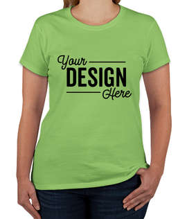 Canada - Gildan Women's 100% Cotton T-shirt - Color: Lime