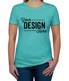 Next Level Women's Slim Fit Jersey T-shirt - Color: Tahiti Blue