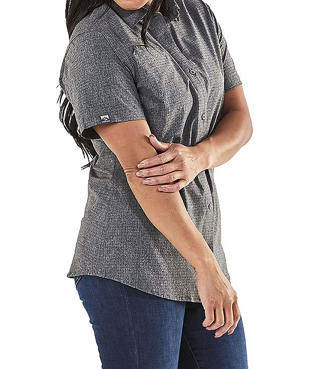 Storm Creek Women's Naturalist Recycled Short Sleeve Woven Shirt - Embroidered