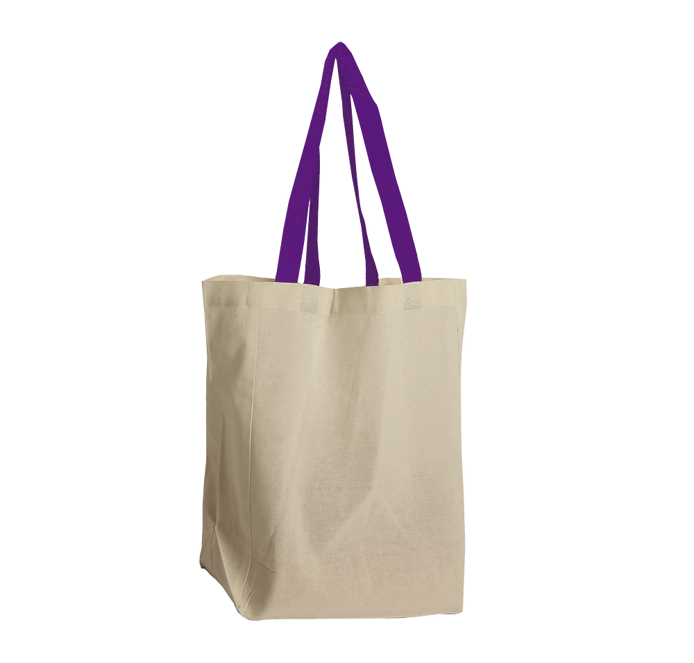 Brunch Cotton Grocery Tote Bag-default