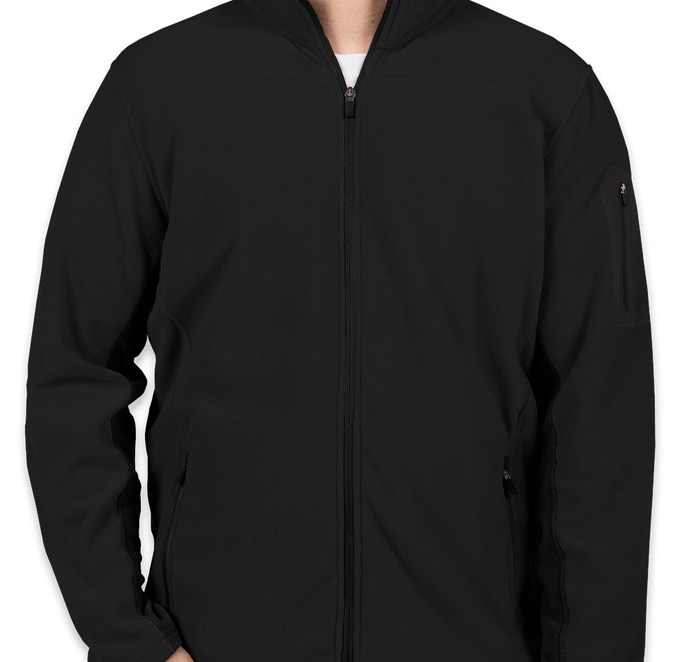 Port Authority Colorblock Full Zip Microfleece Jacket-default