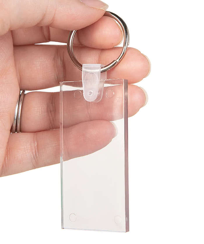 Rectangle PVC Keychain