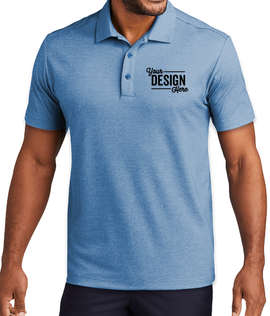 Port Authority Fine Performance Pique Blend Polo - Color: Aegean Blue Heather