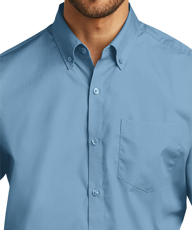 Port Authority Carefree Poplin Dress Shirt - Embroidered