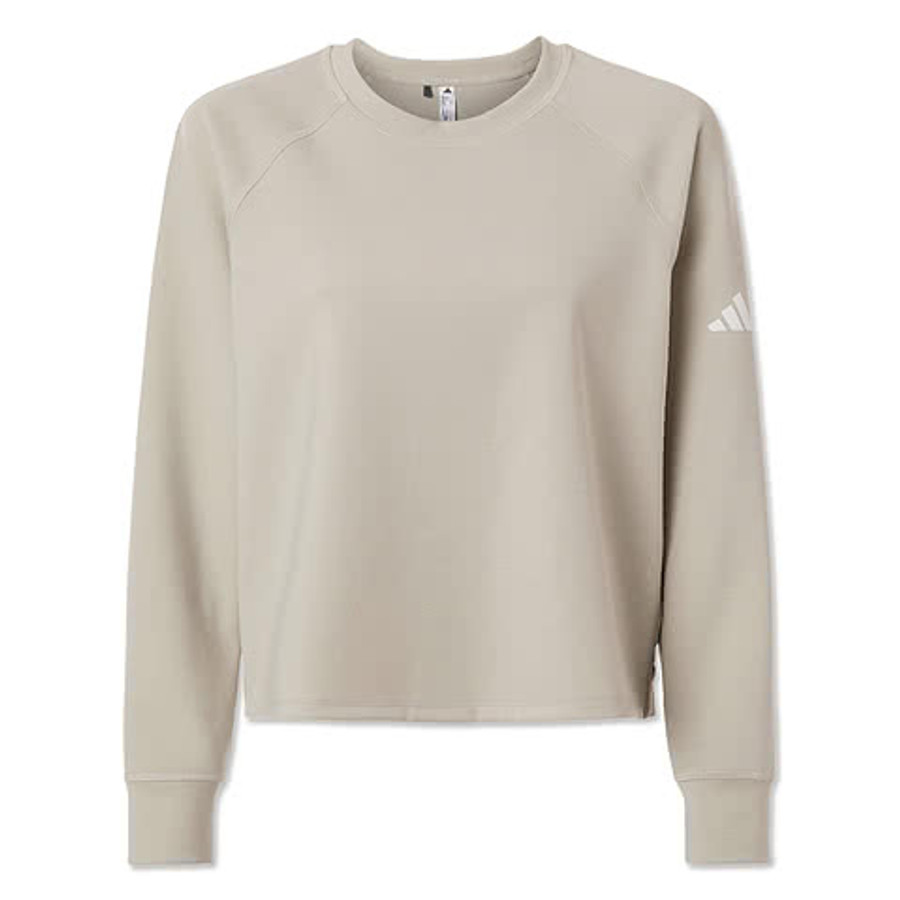 Adidas Women's Beyond Recycled Side-Snap Crewneck Sweatshirt