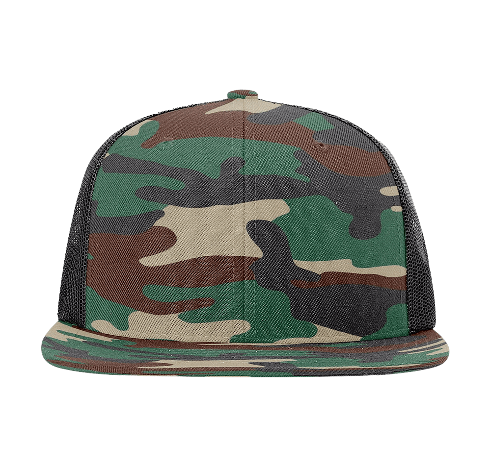 Richardson Acrylic-Wool Blend Snapback Trucker Hat-default
