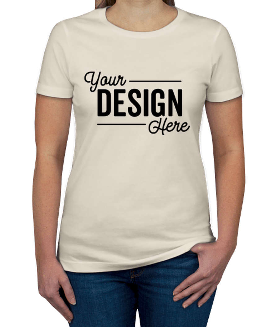 Next Level Women's Slim Fit Jersey T-shirt in Natural