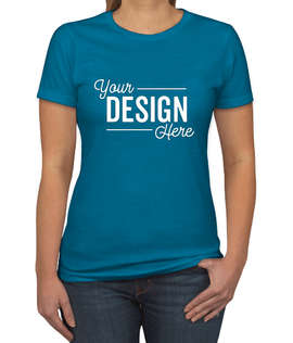 Next Level Women's Slim Fit Jersey Blend T-shirt - Color: Turquoise