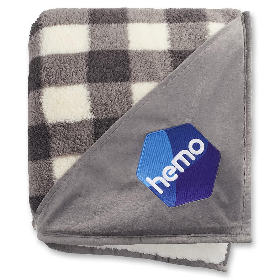 Field & Co. Double Sided Plaid Sherpa Blanket