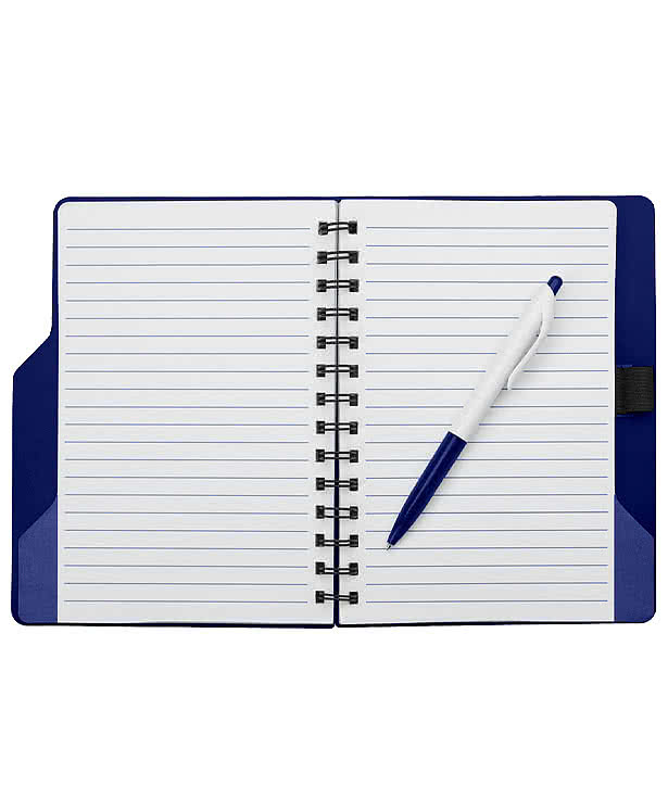 Soft Cover Spiral Notebook with Matching Pen