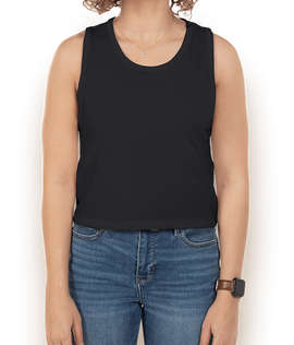 Next Level Women's Festival Lightweight Cropped Tank - Color: Black