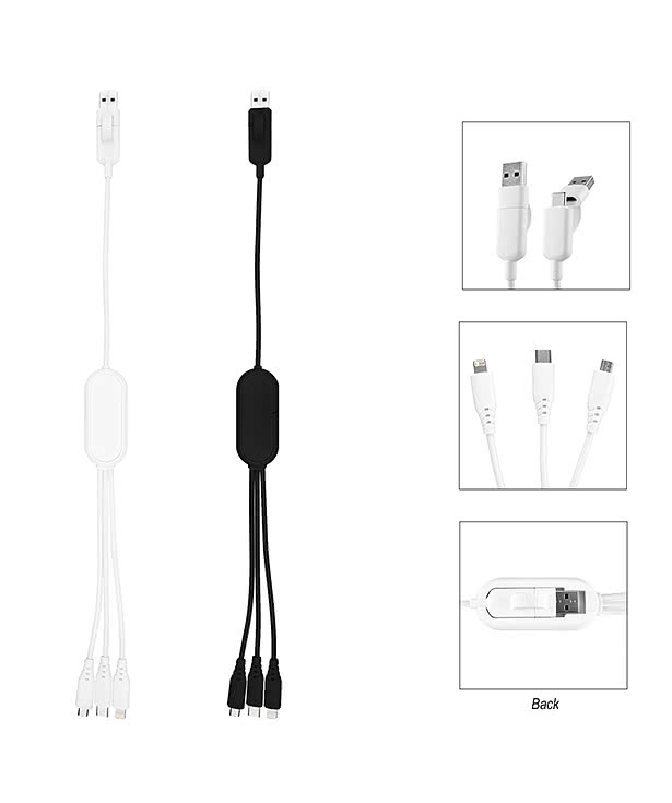 100W Quick Charge 3-in-1 Cable