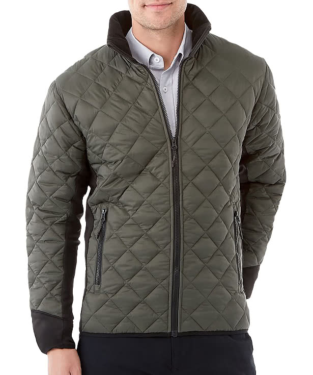 Elevate Rougemont Diamond Quilted Insulated Puffer Jacket