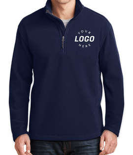 Port Authority Value Quarter Zip Fleece Pullover - Color: True Navy