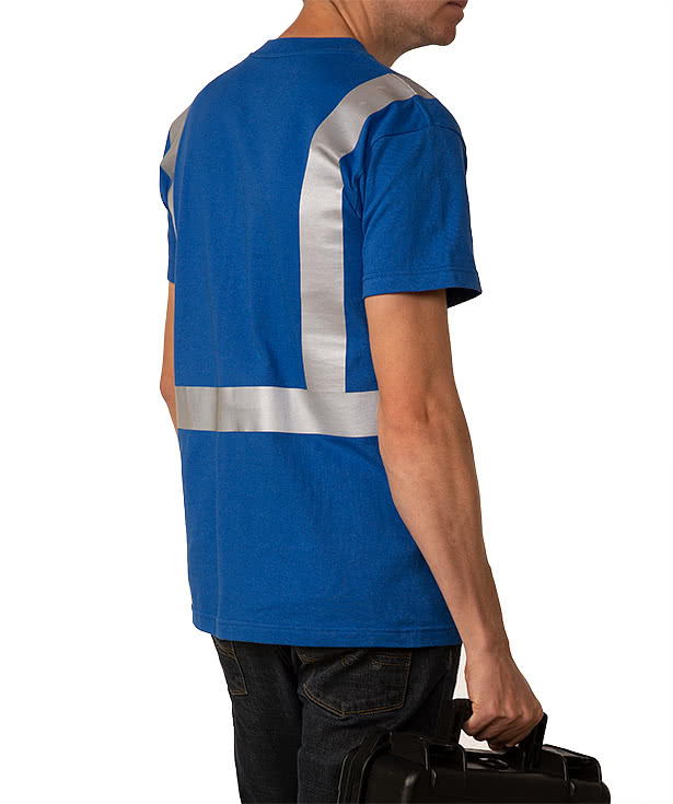 Bayside USA-Made Reflective 100% Cotton T-shirt