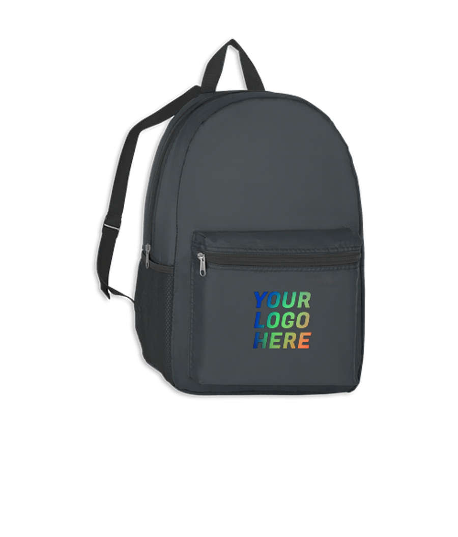 Full Color Promotional Backpack in Black