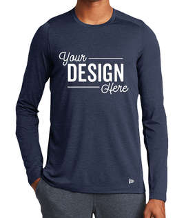 New Era Series Long Sleeve Performance Shirt - Color: Navy