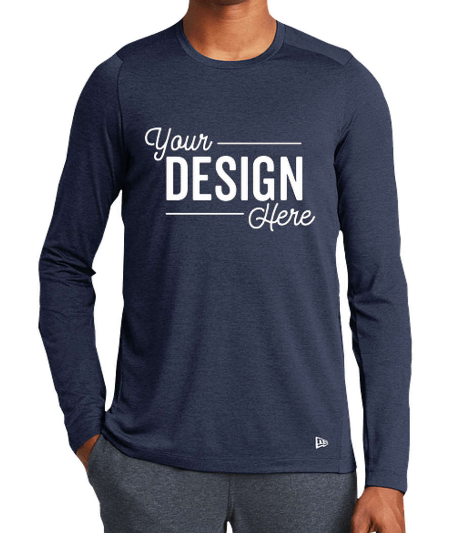 New Era Series Long Sleeve Performance Shirt in Navy
