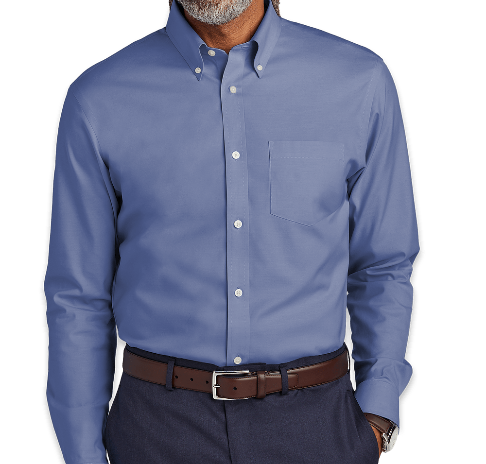 Brooks Brothers Tall Wrinkle-Free Stretch Pinpoint Dress Shirt-default