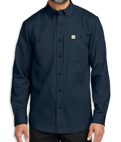 Carhartt Rugged Professional Series Long Sleeve Work Shirt in Navy