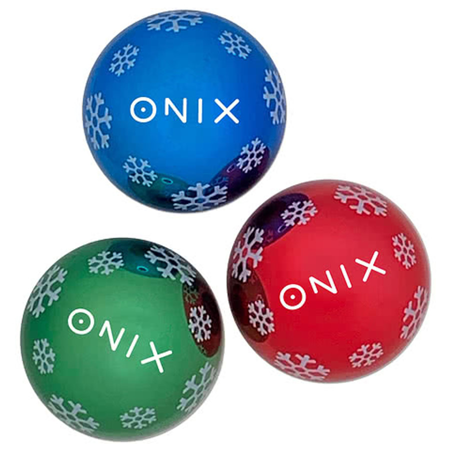 Metallic Holiday Lip Moisturizer Ball in Green with Peppermint