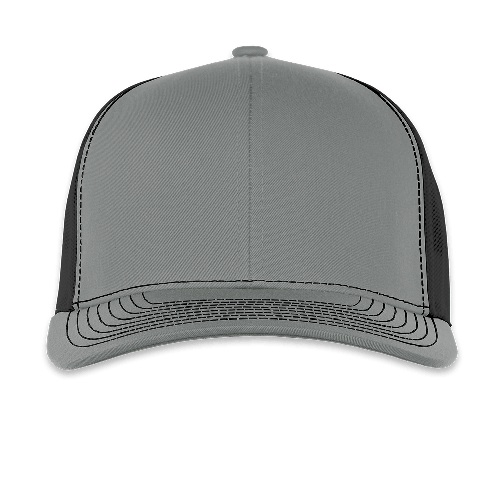 Pacific Headwear Contrast Stitch Snapback Trucker Hat-default