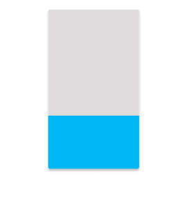 2" x 3.5" Vertical Clear Plastic Business Cards - Color: Clear / Columbia Blue