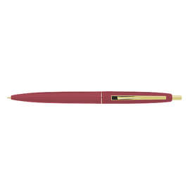 Clic Gold Trim Ballpoint Pen (blue ink) - Color: Burgundy