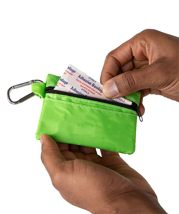 Zippered 20-Piece First Aid Pouch