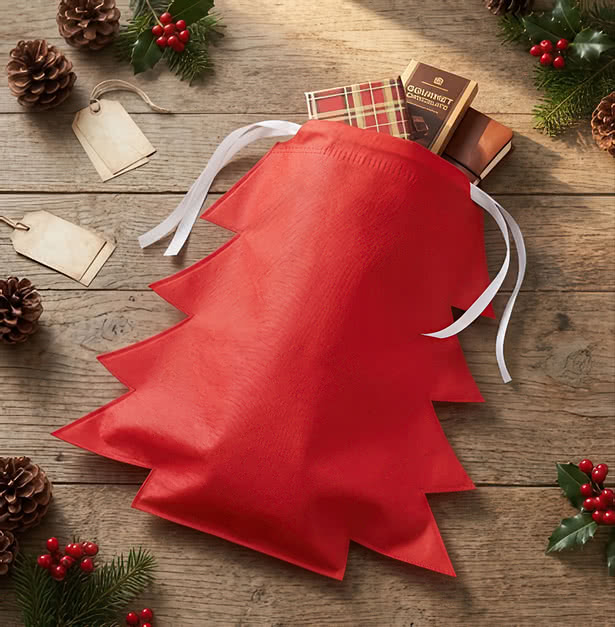 Tree Shaped Non-Woven Gift Bag