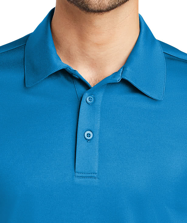 Port Authority Silk Touch Long Sleeve Performance Polo - Embroidered
