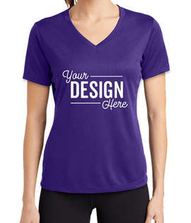 Sport-Tek Women's RacerMesh V-Neck Performance Shirt