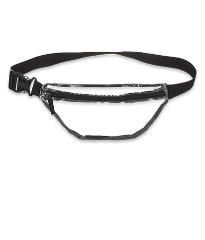 Clear Lightweight Fanny Pack - Black