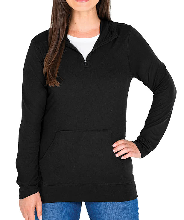 Charles River Women's Pulse Hooded Quarter Zip Performance Shirt