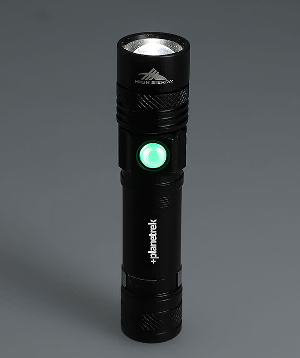 Laser Engraved High Sierra Rechargeable Eco LED Flashlight