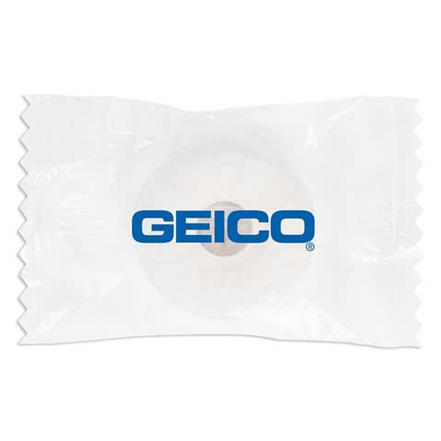 Full Color Pep-O-Mint Individually Wrapped Lifesavers in White