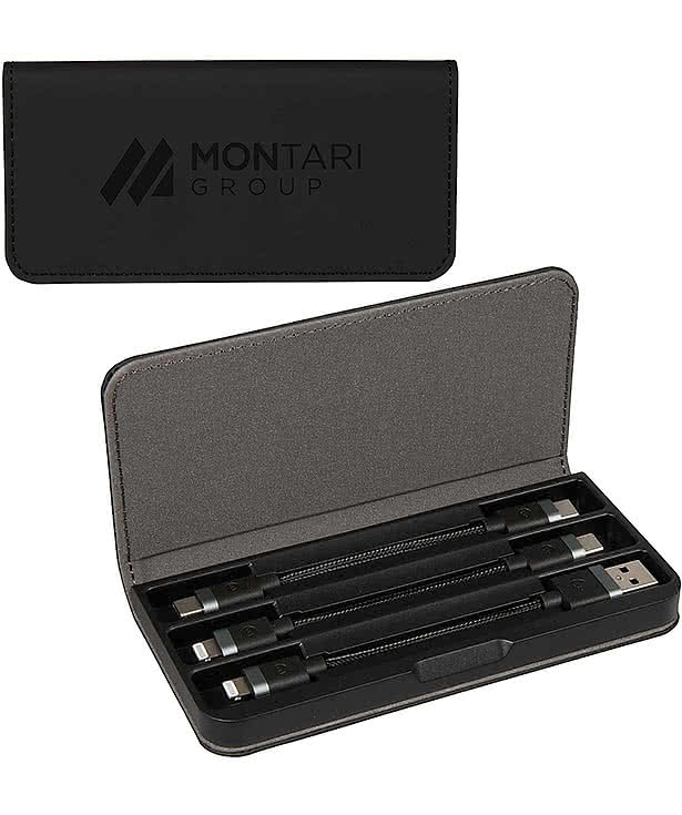 Laser Engraved mophie Cable Travel Kit