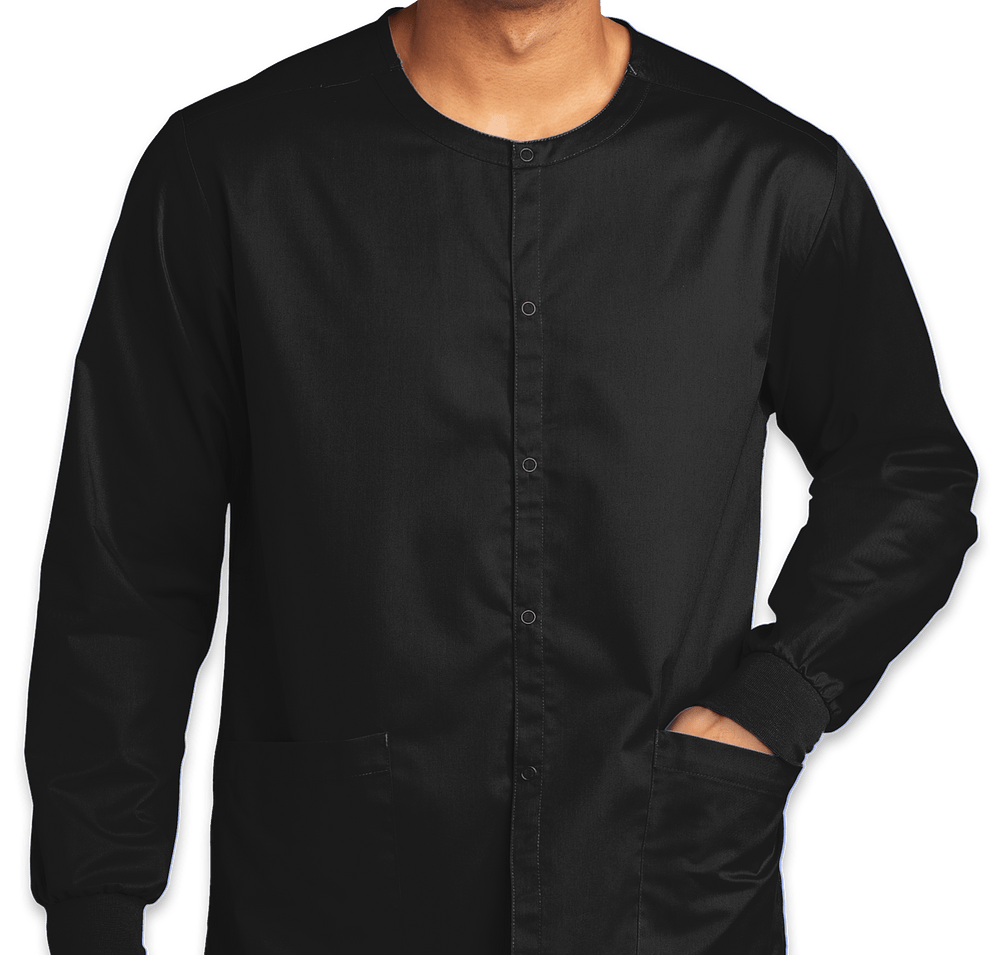 Wink WorkFlex Snap-Front Scrub Jacket-default