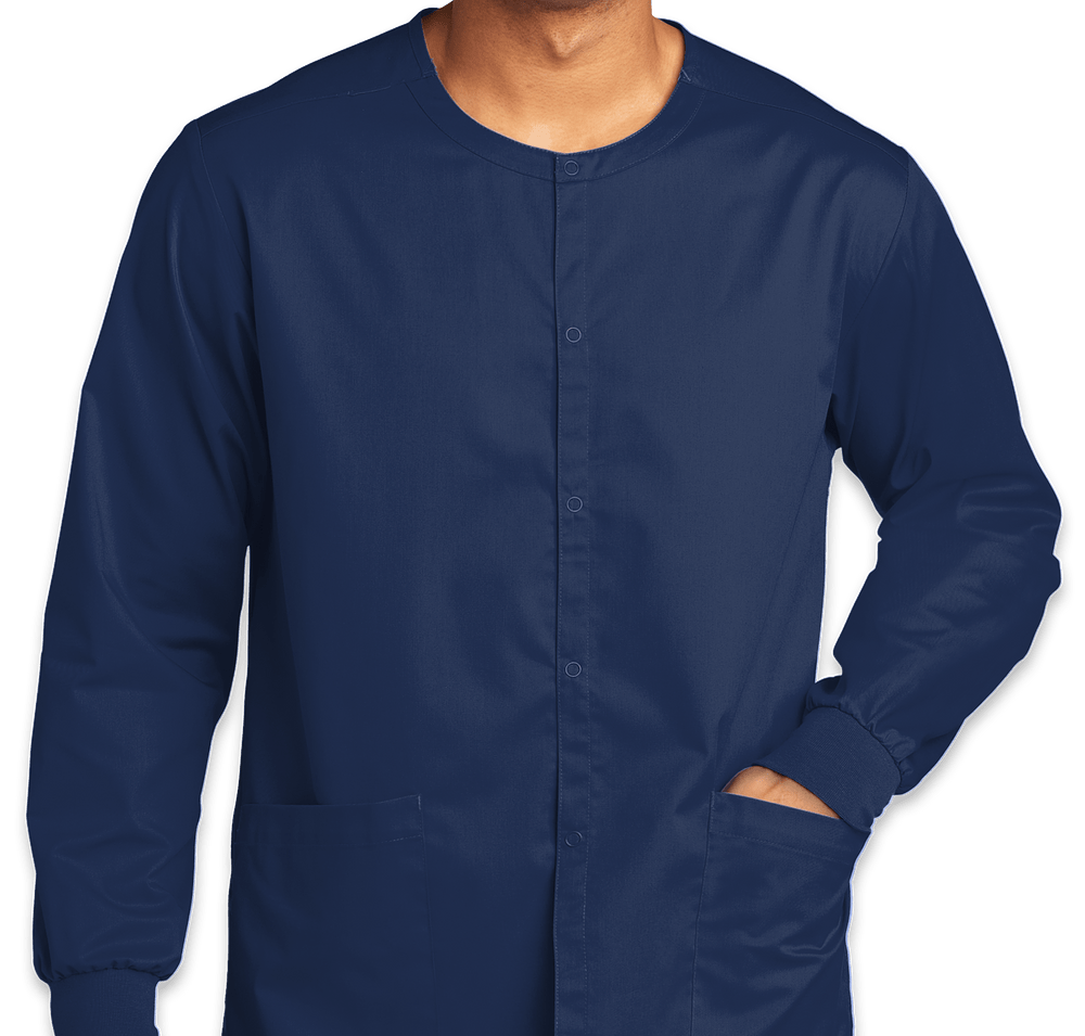 Wink WorkFlex Snap-Front Scrub Jacket-default