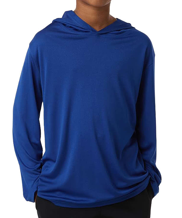 AllPro Youth Pro-Lock Hooded Long Sleeve Performance Shirt
