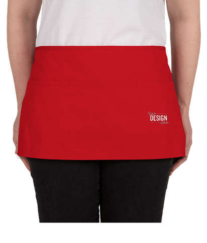 Port Authority Stain Release Waist Apron - Embroidered - Red
