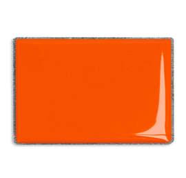 Rectangular Lapel Pin - Color: Orange / Silver